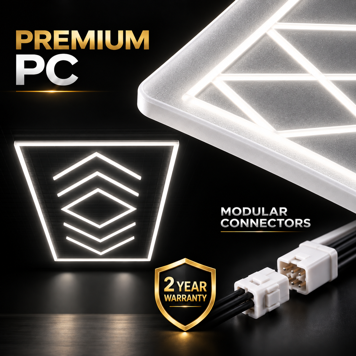 Arrow LED Ceiling Light — White