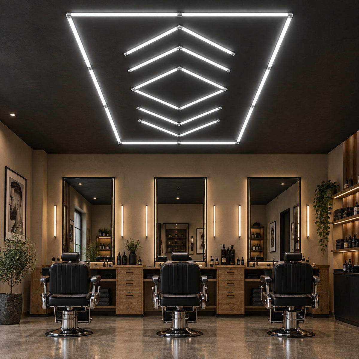 Arrow LED Ceiling Light — White