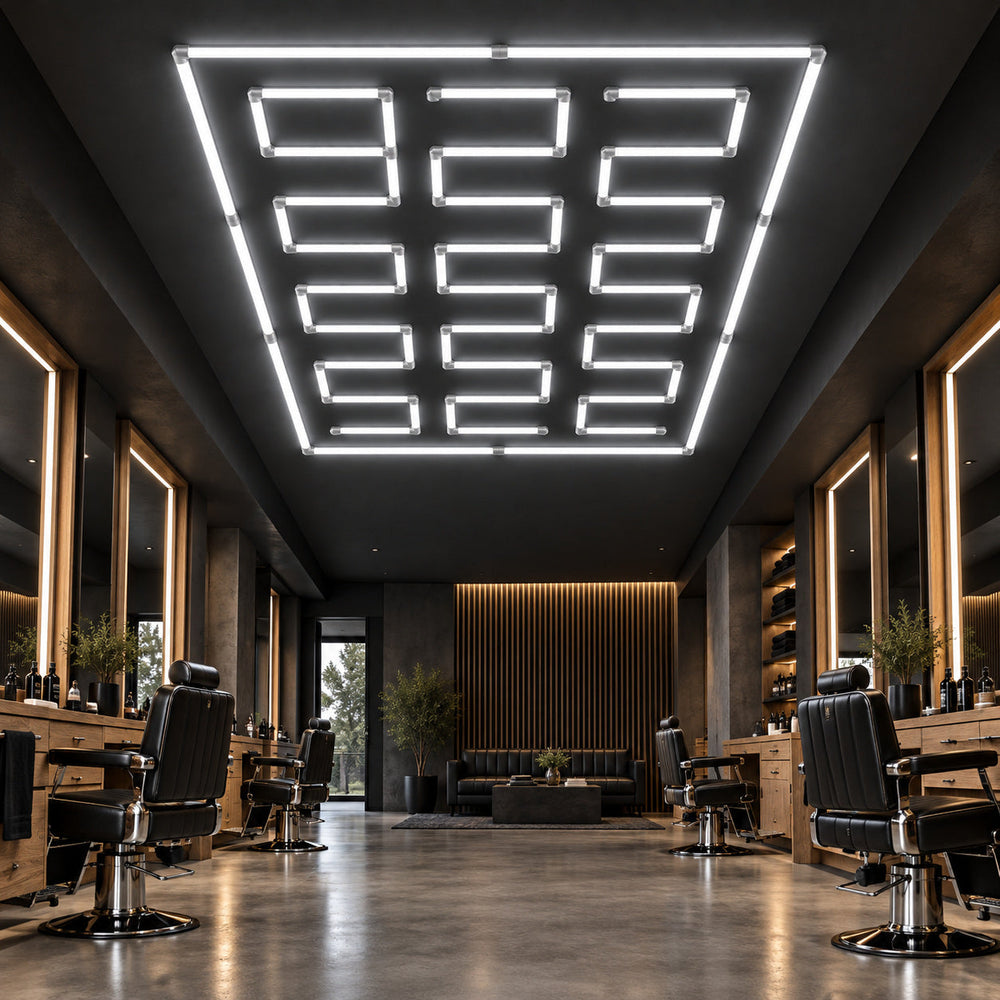 Lighting inspiration for a salon or studio