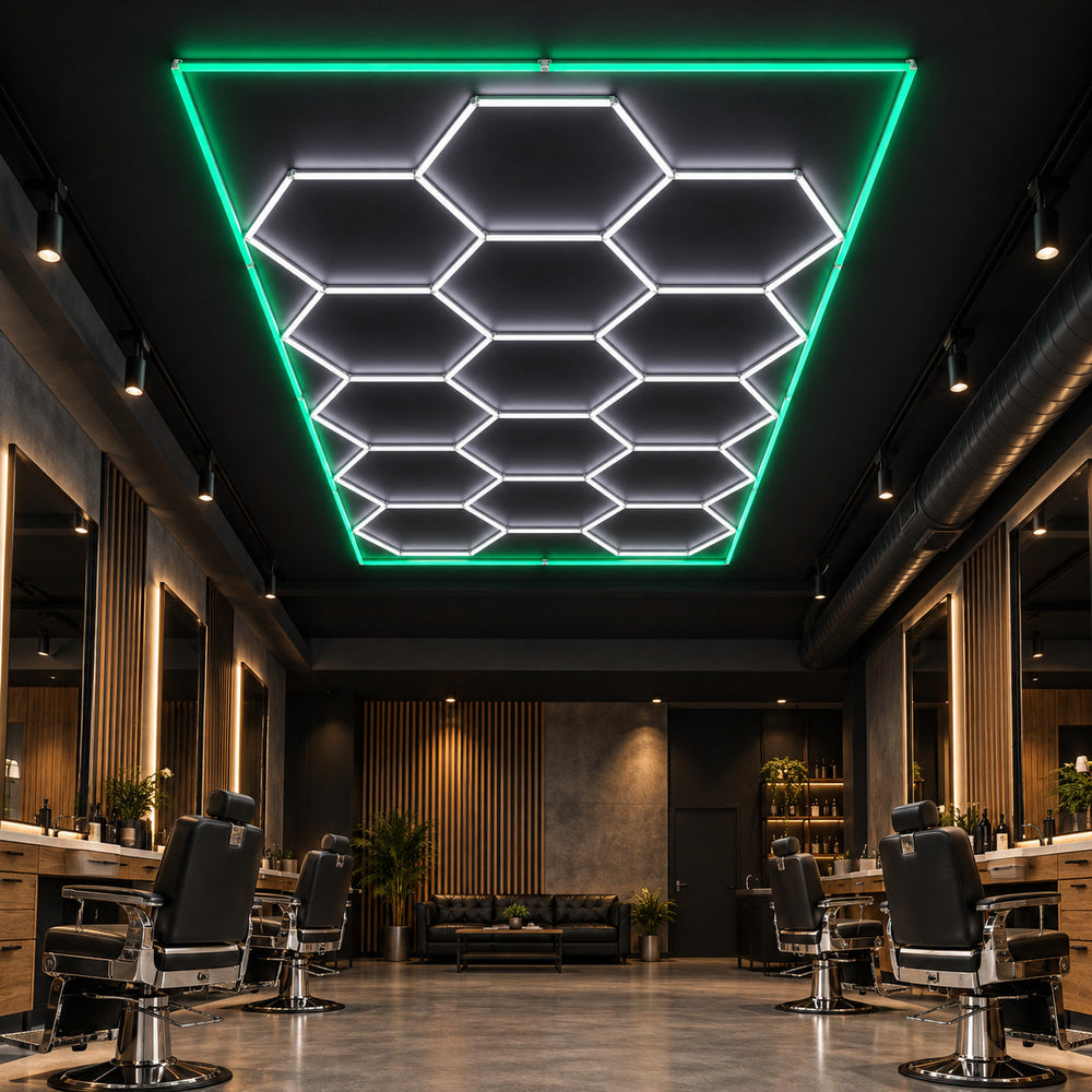 Lighting inspiration for a salon or studio