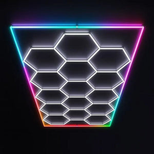 Hexagon LED Ceiling Light — RGB