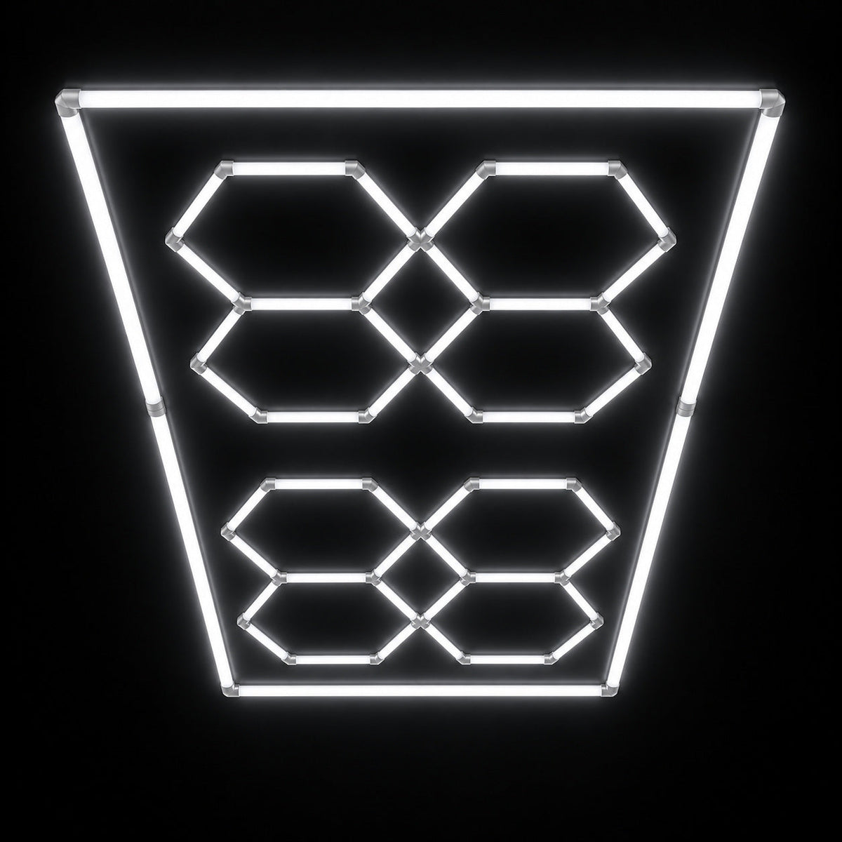 Hexagon Blocks LED Ceiling Light — White