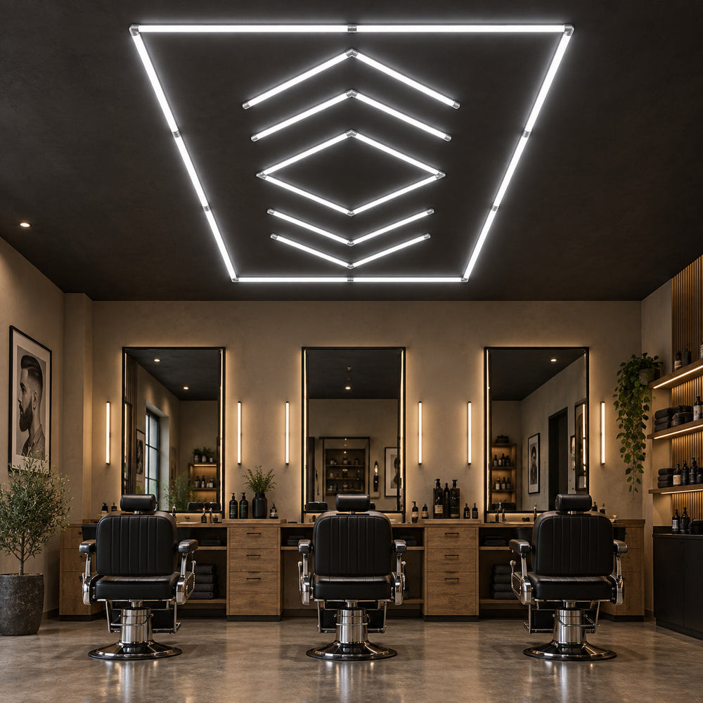 Lighting inspiration for a salon or studio